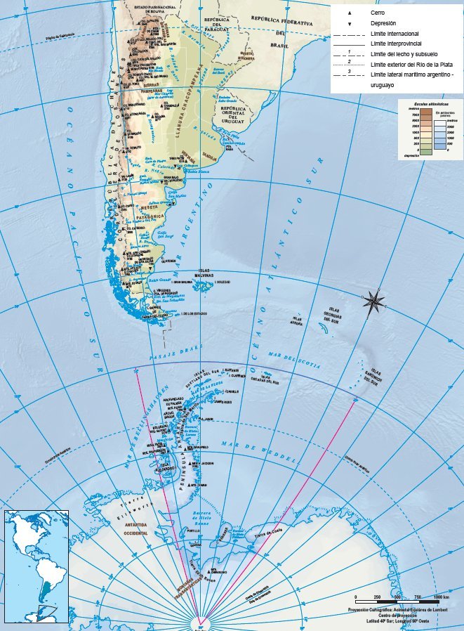 Mapa Bicontinental de la República Argentina — Instituto Geográfico Nacional (IGN), Edición Abril 2025